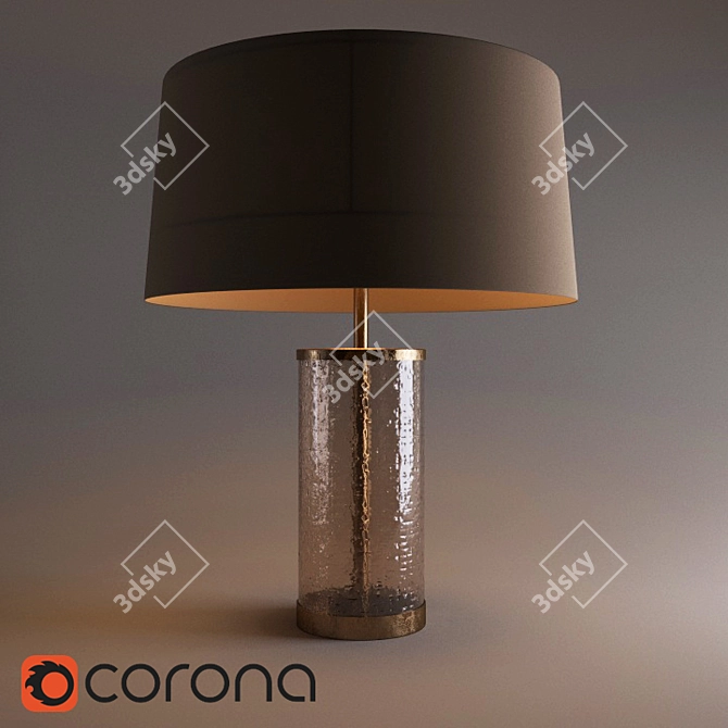 Mandel Lamp: Classic Table Elegance 3D model image 1