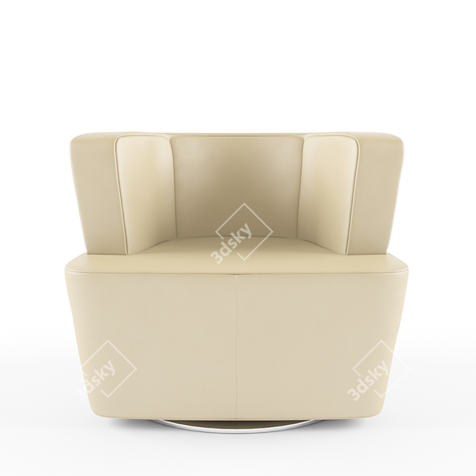 Elegant Comfort: Joel & Joey Fat Chair 3D model image 1