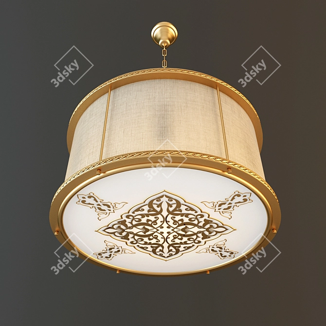 Modern LED Ceiling Light IS 3D model image 1