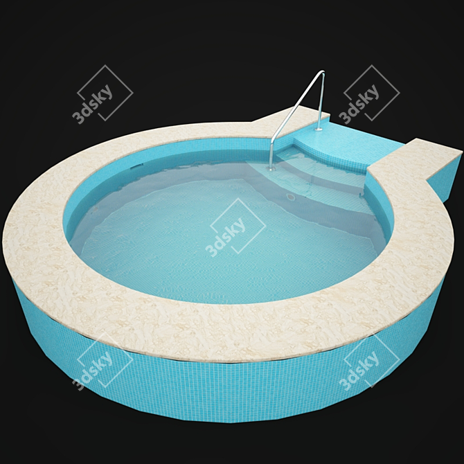 Round Pool: 4m Diameter 3D model image 1