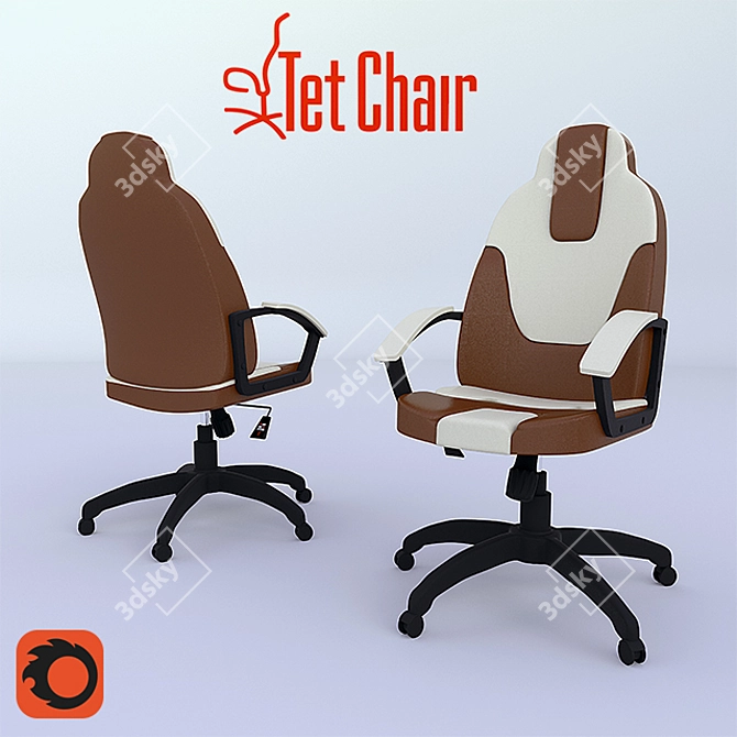 ErgoNeo 2 Armchair: Ultimate Comfort for Long Hours 3D model image 1