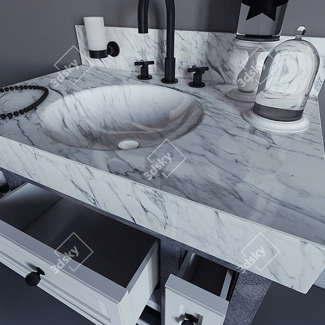 Classics Collection Bathroom Vanity 3D model image 3