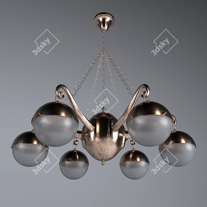 Elegant Corona Chandelier: High-quality 3D Model 3D model image 1