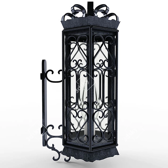 Sleek Outdoor Street Light 3D model image 1