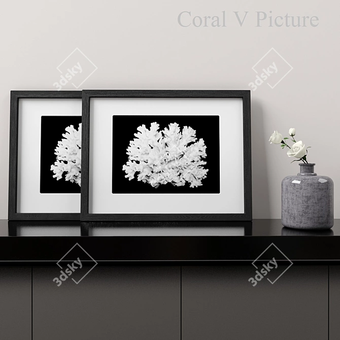 3D Coral V Picture: Realistic Coral Still Life 3D model image 1