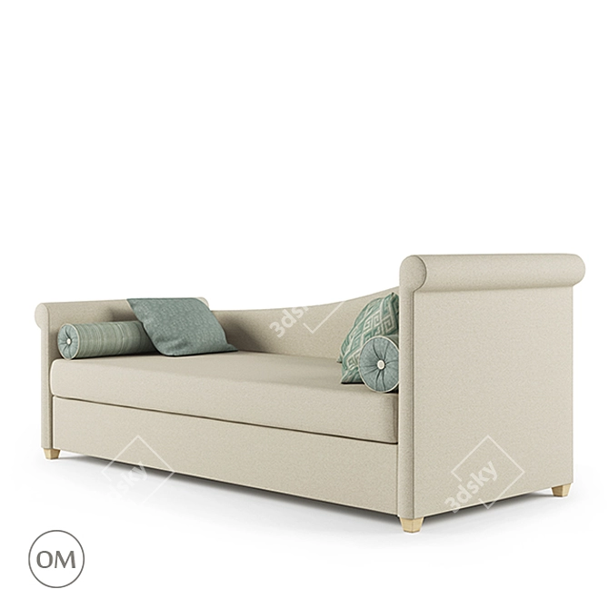 Elegant Marko Kraus Aurora Daybed 3D model image 1