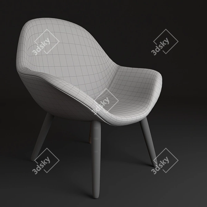 ComfortPlus Armchair: Premium Quality 3D model image 2