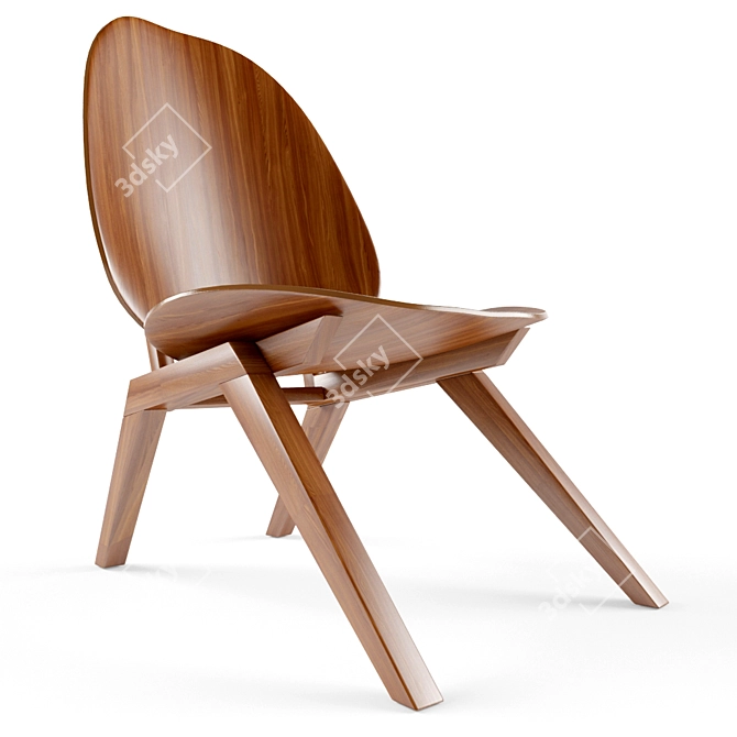 Iconic Klassiker Chair: A Timeless Relaxation Piece 3D model image 1