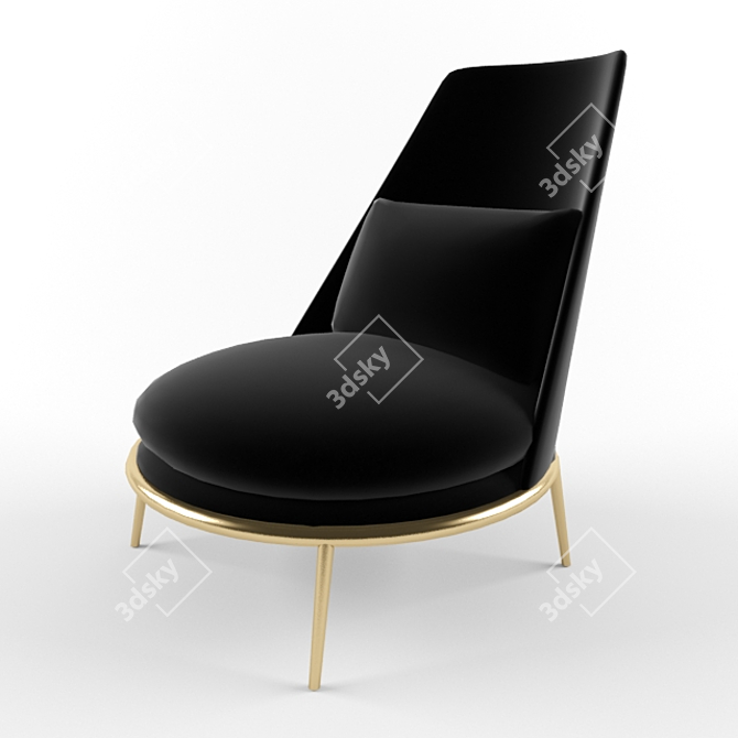 Sleek Design Aurora Chair 3D model image 1