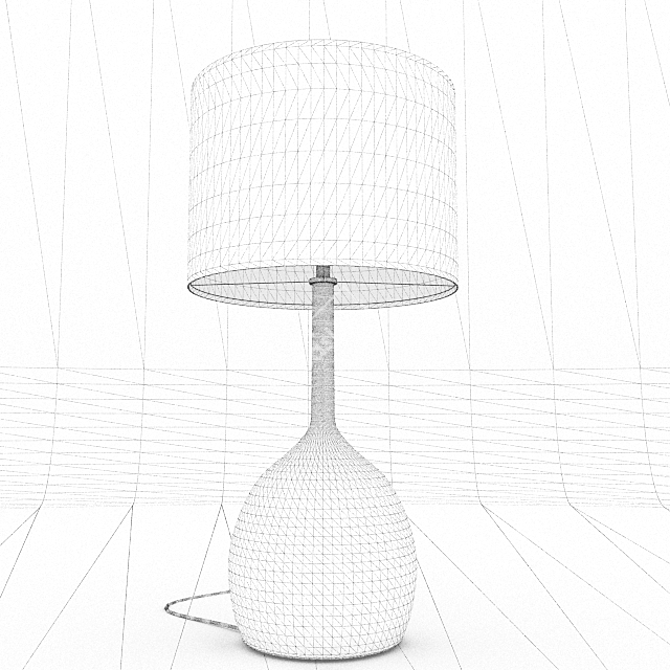 Retro Copper Table Lamp - Kare Design 3D model image 2