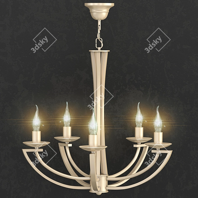 Elegant Classic Chandelier L-SUM/5 3D model image 2