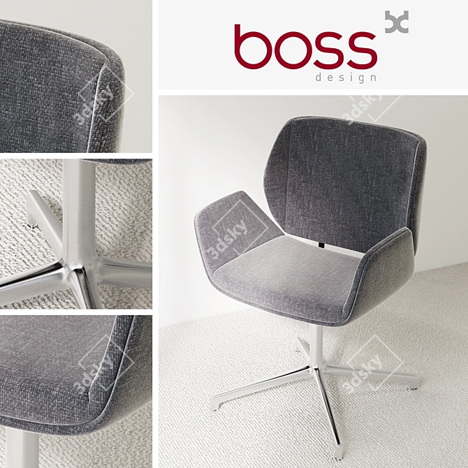 Kruze Chair: Elegance and Comfort 3D model image 1