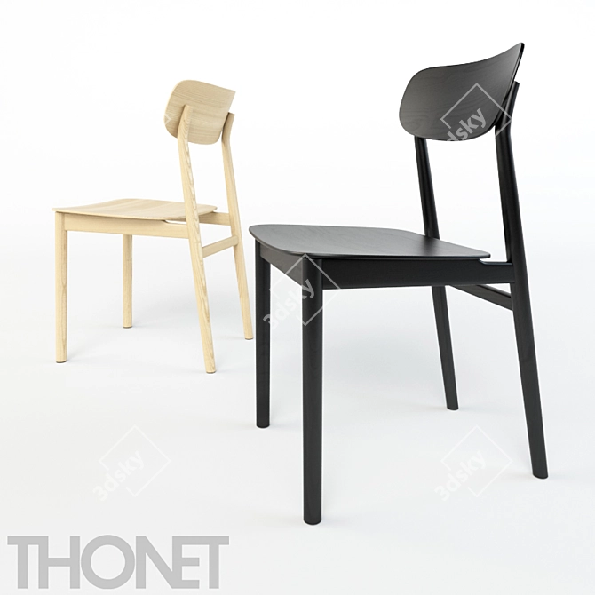 Naoto Fukasawa Thonet 130 Chair 3D model image 1