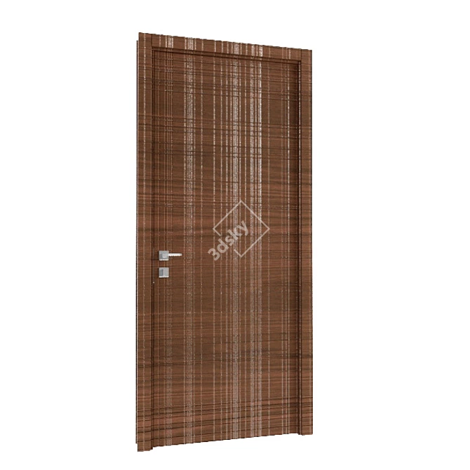 Cacao Graffiata Inverso: Stylish and Modern Door 3D model image 1