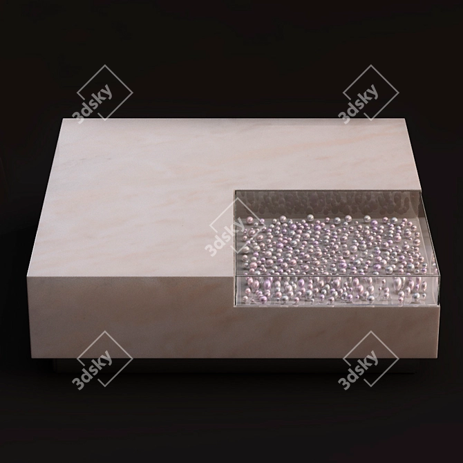 Marble Pearl Coffee Table 3D model image 1