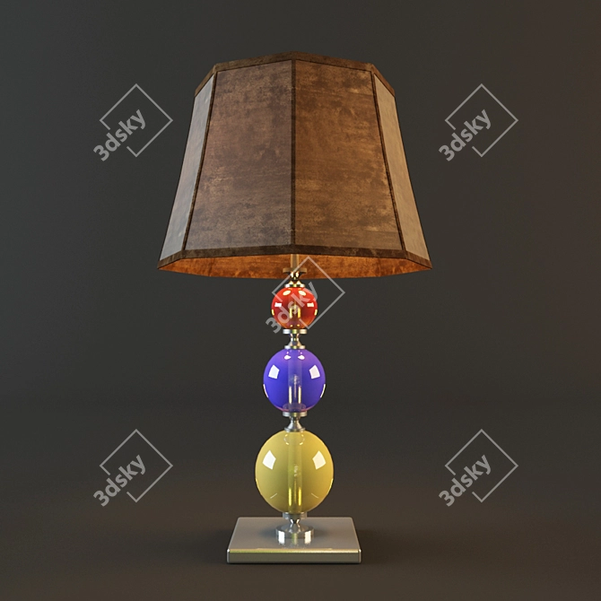 Rustic Loga Table Lamp 3D model image 2