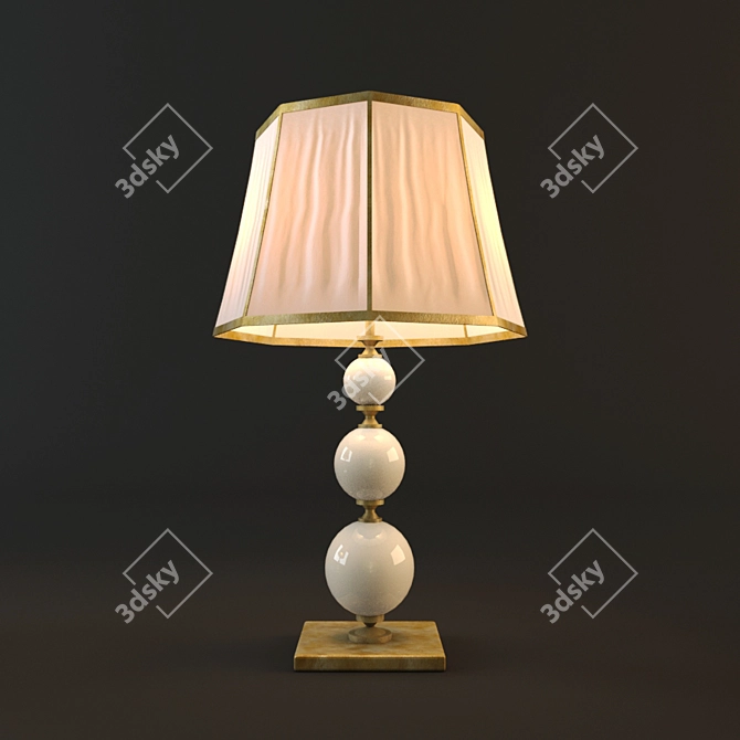 Rustic Loga Table Lamp 3D model image 3