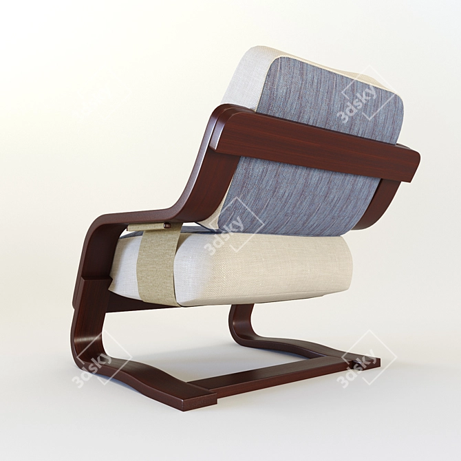 Flyer Armchair - Comfort and Style Combined 3D model image 2