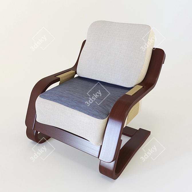 Flyer Armchair - Comfort and Style Combined 3D model image 3