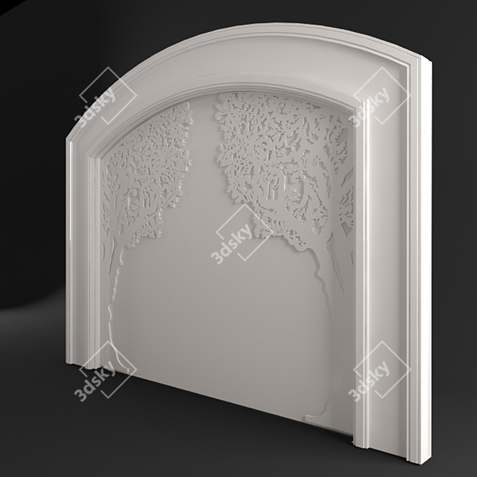 Nature-inspired Wall Decal 3D model image 2