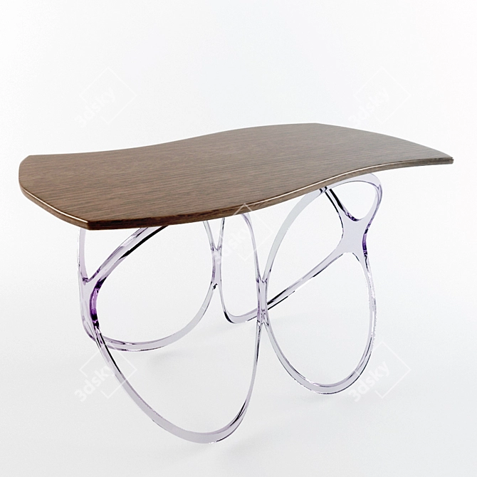 Futuristic Polygon Table 3D model image 1