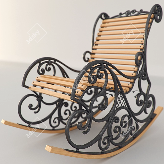 ComfortMax Rocking Chair 3D model image 1