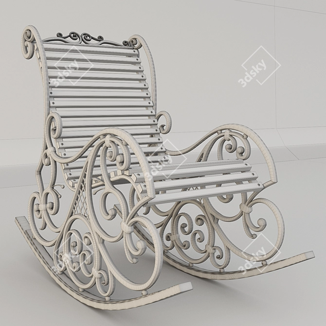 ComfortMax Rocking Chair 3D model image 3