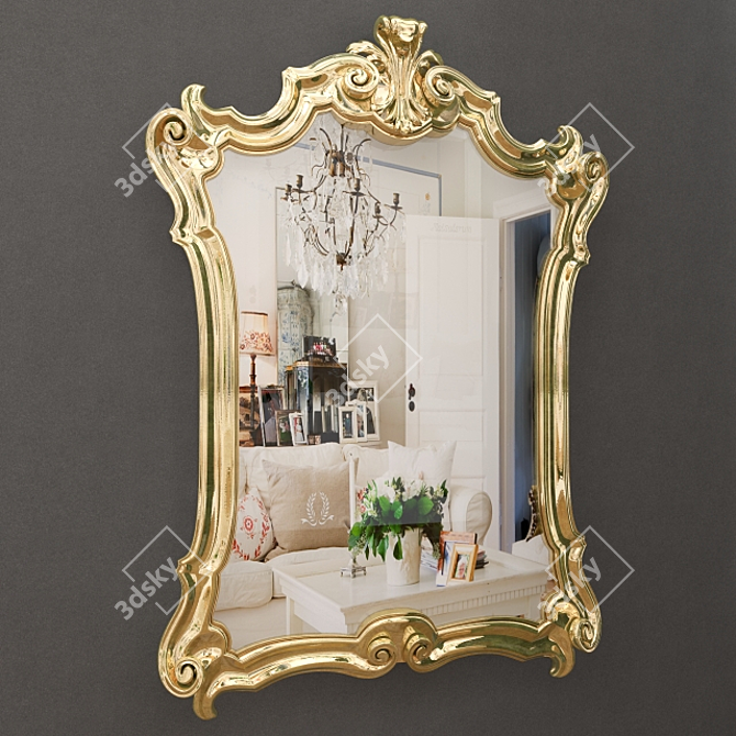 
Timeless Elegance Mirror 3D model image 1