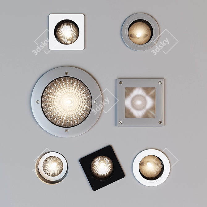 Sleek Built-in Lighting Solution 3D model image 2