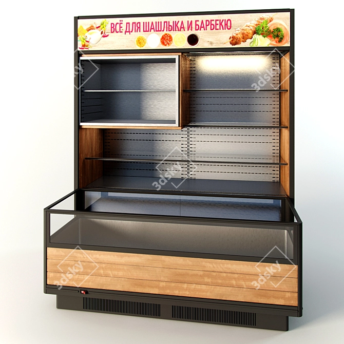 Bonetti Refrigerated Display Case: Keep Your Products Fresh 3D model image 1