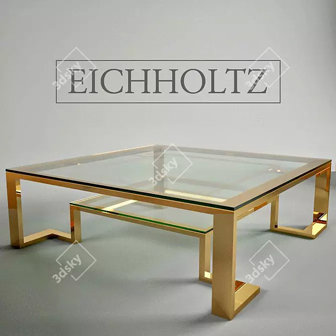 Elegant Huntington Coffee Table 3D model image 1