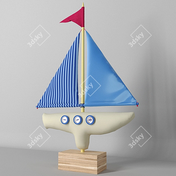 Nautical Dream - Decorative Boat Toy 3D model image 1