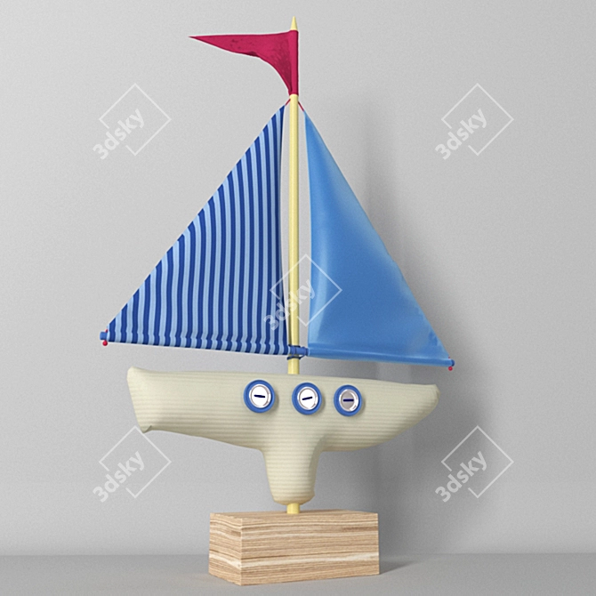 Nautical Dream - Decorative Boat Toy 3D model image 2