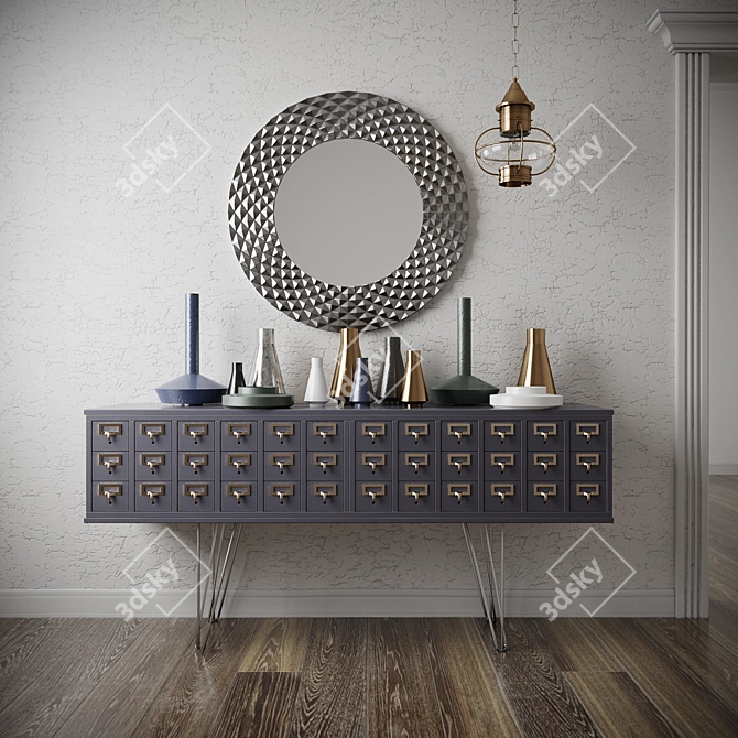 Elegant Home Décor Set 3D model image 1