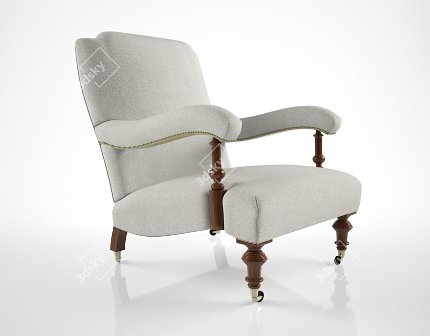 Elegant Morris Chair by The Odd Chair Co. 3D model image 1