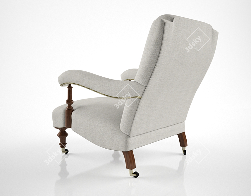 Elegant Morris Chair by The Odd Chair Co. 3D model image 2