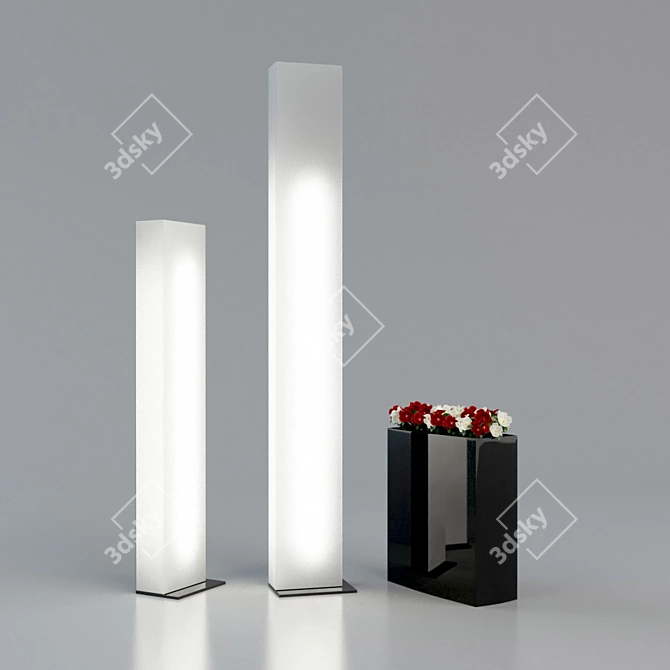 Modern Slide Brick Lighting 3D model image 1