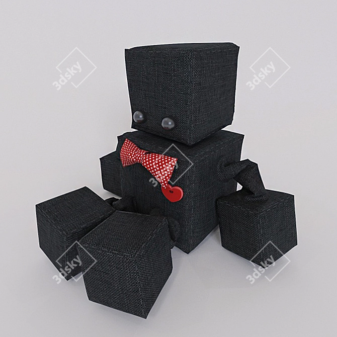 Littlebrownbyrd Robot Toy 3D model image 2