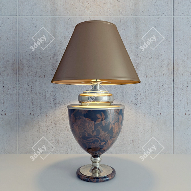 Elegant Desk Lamp 3D model image 1