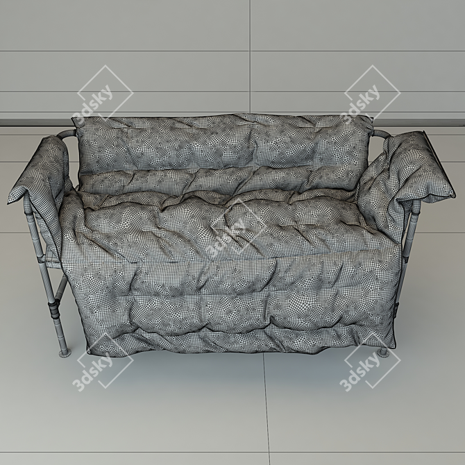 Custom-Design Garden Bench 3D model image 3