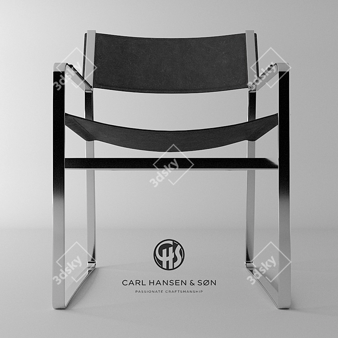 Vintage Steel-Framed Office Furniture 3D model image 1