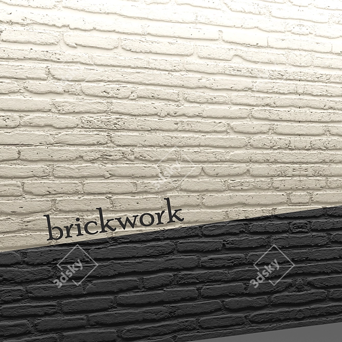 Antique Bricklaying: Vintage Charm for Your Space 3D model image 2