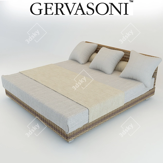 Gervasoni's Net 80 Bed 3D model image 1