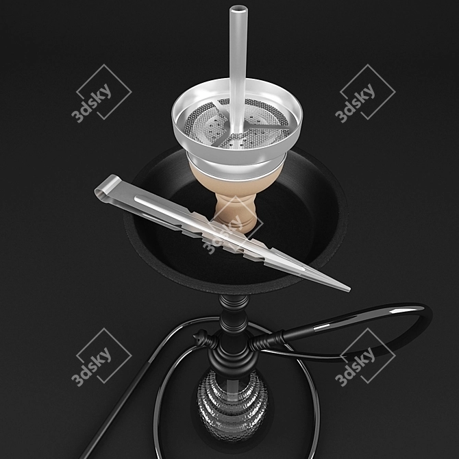 Title: Premium Heavy-Duty Hookah 3D model image 2