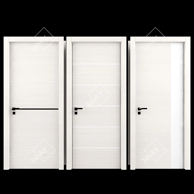 Classic elegance: ProfilDoors interior door. 3D model image 2