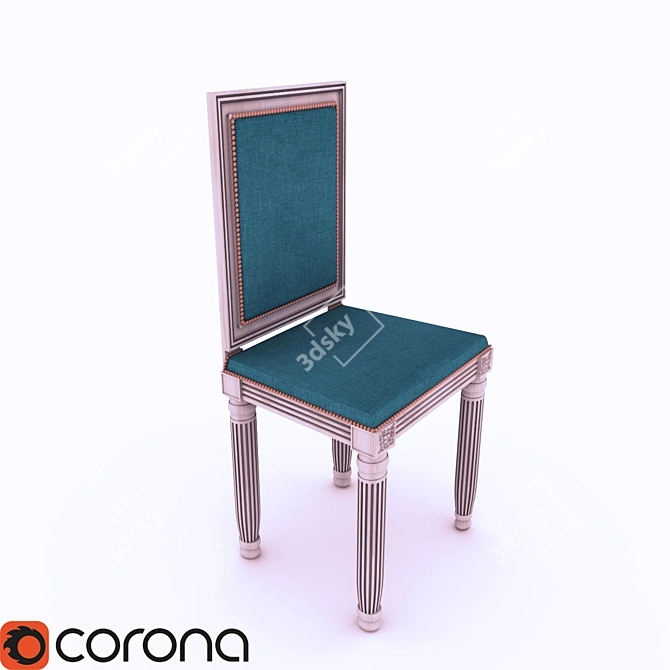 Tara Shaw 2013 Chair: Elegant Walnut & Copper 3D model image 1