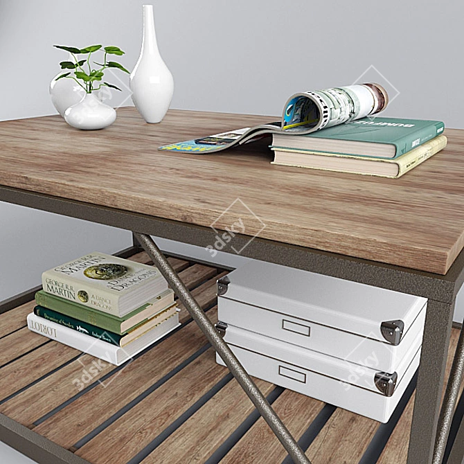 Elegant Decor Coffee Table 3D model image 2