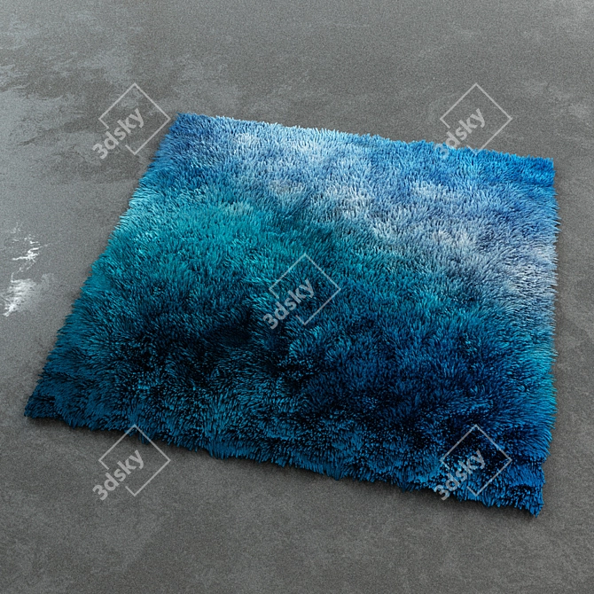 Ocean Wave Carpet 3D model image 1