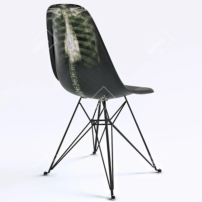 Inked Elegance: Dr. Woo X Modernica Chair 3D model image 3