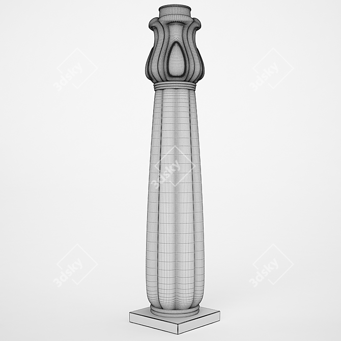 Elegant Column Stand 3D model image 2